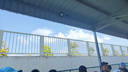 特步板鞋男2025年夏季新款拼接撞色厚底皓白增高低幫潮流百搭休閑鞋 帆白（男款） 44 曬單實(shí)拍圖