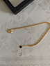 周六福18K黃金手鏈女麻繩鏈彩金手鏈生日禮物 KH075987 黃18K金 16+2cm 曬單實(shí)拍圖
