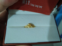 周生生黃金戒指 心花怒放足金素圈戒指開(kāi)口戒27942R計價(jià) 2.8克 曬單實(shí)拍圖