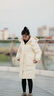 BOSIDENG25新款羽絨服女中長(cháng)款90絨連帽時(shí)尚休閑厚冬季保暖外套B250245252 珠光米7F87 S 160/84A 體重約100-110斤 曬單實(shí)拍圖