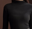 俞兆林半高領(lǐng)打底衫女加絨德磨毛加厚女士保暖秋冬內搭秋冬上衣洋氣 曬單實(shí)拍圖