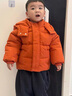 木木屋（mumuwu）童裝兒童棉服冬季男童外套加絨加厚女孩棉衣保暖寶寶棉襖嬰兒冬裝 橘色 100 適合90-100cm年齡3-4歲 曬單實(shí)拍圖
