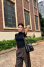 CinvaiKrose腋下鏈條包包女款2025年新款斜挎包大容量托特女包生日禮物送女友 黑色【送女友老婆女生禮物走心】 曬單實(shí)拍圖