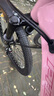 鳳凰山地自行車(chē)內走線(xiàn)品牌變速青少年男女競賽車(chē)自行車(chē)成人 坦途510 鋼架輻條輪-彩云粉 24寸【適合145-170cm】 24速 曬單實(shí)拍圖