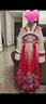 妮莎倍兒漢服女童秋冬款兒童古裝拜年服冬季國風(fēng)唐裝2025新款 紅色 130 曬單實(shí)拍圖