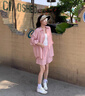 梵希蔓萊賽爾防曬襯衫套裝女2025年夏新款襯衣短褲洋氣搭配兩件套 M7620 粉色 S 曬單實(shí)拍圖