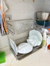無(wú)印良品（MUJI）不銹鋼 雙層瀝水籃 廚房置物架碗架臺面碗碟架水池收納架 曬單實(shí)拍圖