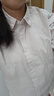 無(wú)印良品（MUJI）女式水洗平紋襯衫領(lǐng)長(cháng)袖襯衫襯衣內搭女裝秋季外搭薄款外套 粉紅色條紋 L （165/88A） 曬單實(shí)拍圖