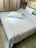 水星系列家紡純棉四件套180支長(cháng)絨棉全棉刺繡花被套可裸睡床單款床上用品4 -A類(lèi)長(cháng)絨棉花漾--天空藍 1.8米床單款（被套200*230cm） 曬單實(shí)拍圖