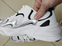 斯凱奇（Skechers）女鞋秋冬小白熊休閑鞋子厚底增高百搭運動(dòng)軟底老爹鞋99999863 白色/海軍藍色/WNV 37.5 曬單實(shí)拍圖