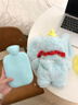 聚莜家注水熱水袋女生防爆暖水袋可愛(ài)小象毛絨暖水袋暖肚子暖腳暖手寶寶 可愛(ài)小象【送注水內膽】 曬單實(shí)拍圖