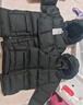 保姆鵝兒童羽絨服中長款加厚防寒外套寶寶中大童保暖冬裝[NM2438] 炭黑 100 曬單實拍圖
