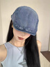 FitonTon帽子男女同款復古牛仔鴨舌帽英倫風(fēng)棒球帽男潮流百搭顯臉小前進(jìn)帽 曬單實(shí)拍圖