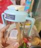 小土豆（potato）兒童水杯PP牛奶杯直飲吸管杯幼兒園開(kāi)學(xué)2歲以上 330ml星芒藍 曬單實(shí)拍圖