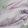 迪士尼女童工裝褲2025夏季透氣闊腿褲子兒童冰絲防蚊褲TD2EK002 紫色140 曬單實(shí)拍圖