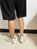 森馬男鞋2025秋季新款休閑百搭小白鞋子男士軟底輕便厚底增高板鞋男款 米色 43 曬單實(shí)拍圖