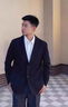 籬人歸英倫雅痞男裝西服套裝早春西裝加厚三件套秋冬衣服全套毛呢外套男 毛呢黑色西裝+黑毛衣+西褲 三件2 XL 曬單實(shí)拍圖