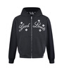 GB-GOODBRAND2025FWGOODLOVES小花標語(yǔ)時(shí)尚拉鏈衛衣男女同款 黑色 XL 曬單實(shí)拍圖
