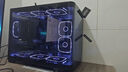 AOC震天弓CG355黑色 MATX臺式電腦海景房機箱 一體式曲面彎玻/360水冷/ARGB燈帶/左右分倉/快拆設計 曬單實拍圖