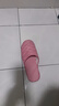 于系家居棉拖春秋四季男女居家客人防滑冬季保暖泡沫底防滑棉拖鞋 田園布藝-紅色 女款均碼（建議36-39） 曬單實(shí)拍圖