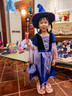 萬(wàn)圣節兒童服裝女童巫婆連衣裙cosplay化妝舞會(huì )演出服女巫公主裙 如圖（送帽子+糖果袋+魔法棒） 130 碼 曬單實(shí)拍圖