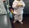戴維貝拉（DAVE＆BELLA）冬季新款珊瑚絨寶寶家居服套裝女童衣服兒童睡衣兩件套童裝 粉色【現貨】 110 cm（建議身高100-110cm） 曬單實(shí)拍圖