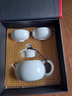 蘇氏陶瓷（SUSHI CERAMICS）茶具套裝德化白瓷一壺兩杯功夫茶杯禮盒裝J0337-1 曬單實(shí)拍圖