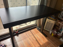 韋露姿W1實(shí)木電動(dòng)升降桌子臺式電腦桌臥室家工作臺辦公桌學(xué)習書(shū)桌電競桌 【5CM實(shí)木】胡桃色-二節雙電機 140x70【免費送裝*烤漆工藝】 曬單實(shí)拍圖