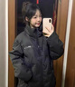 NASA ABOUT官方聯(lián)名潮牌白鴨絨羽絨服男男年新款冬季保暖外套大碼立領(lǐng)情侶裝 黑色 XL 曬單實(shí)拍圖