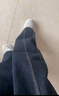 太平鳥(niǎo)女裝牛仔褲原牛彎刀夏季復古鐮刀褲香蕉褲寬松 牛仔深藍 M 曬單實(shí)拍圖