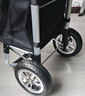 匠者折疊購物車(chē)便攜輕便鋁合金手拉車(chē)購物小拖車(chē)家用拉桿買(mǎi)菜車(chē)小拉車(chē) 黑色兩輪款鋁合金購物車(chē) 曬單實(shí)拍圖