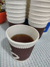 雙槍?zhuān)⊿uncha）一次性紙杯咖啡杯防燙紙杯加厚水杯食品級商務(wù)瓦楞茶杯280ML50只 曬單實(shí)拍圖
