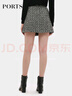 PORTS寶姿秋冬新品女裝短裙YSV9S010LFF004 黑 白 XL (10) 曬單實(shí)拍圖