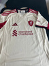 阿迪達斯 （adidas）男 足球系列 LFC A JSY 利物浦球迷版客場(chǎng)球衣 JV6487 白色 XL 曬單實(shí)拍圖