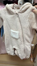 戴維貝拉（DAVE＆BELLA）新生兒爬服嬰兒連體衣0-6個月寶寶衣服冬季新款牛奶絨男寶睡衣 卡其色【現(xiàn)貨】 73cm （建議身高66-73cm） 曬單實拍圖