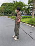 JEEP SPIRIT工裝褲男2025新款彎刀褲男士春夏季薄款美式?jīng)_鋒褲直筒休閑褲子男 灰綠色  常規 L 曬單實(shí)拍圖