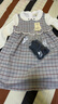 戴維貝拉（DAVE＆BELLA）裙子女童春裝兒童寶寶連衣裙小女孩格子裙春秋小童公主裙春季童裙 紅灰格 120 cm（建議身高110-120cm） 曬單實(shí)拍圖
