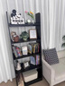 朗程梯形書(shū)架中古風(fēng)梯架家用客廳落地置物架新中式收納架子階梯式書(shū)柜 【4層梯形款丨實(shí)木生態(tài)板】隱秘雪松黑色43*30*120CM 曬單實(shí)拍圖