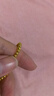 金小貅黃金蹦迪珠999足金爆閃雷瑟珠diy散珠5G足金手鏈金珠子女編繩送禮 0.82g,3mm蹦迪珠 曬單實(shí)拍圖