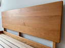 實(shí)木床簡(jiǎn)約1.5米單人床櫻桃木日式原木1.8雙人主臥懸浮床 【櫻桃木】龍貓床 1500mm*2000mm x 框架結構 曬單實(shí)拍圖