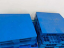 樂(lè )企平板塑料托盤(pán)叉車(chē)鏟板重型防潮墊板物流倉庫卡板地臺地堆塑膠棧板 100x60x14cm藍色平板九腳 全新料加厚款 曬單實(shí)拍圖