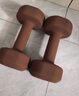 Keep彩色浸塑啞鈴男士家用家庭健身肌肉塑形琥珀棕 6kg*2 曬單實(shí)拍圖