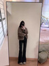 妤遇（YUUZYUUS）品牌女裝皮草外套女2025冬季新款時(shí)尚百搭羊剪絨羊羔毛短款大衣老錢(qián)棕色M 曬單實(shí)拍圖