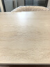 凡創(chuàng  )佳品洞石巖板餐桌中古奶油風(fēng)實(shí)木長(cháng)餐桌法式輕奢高級感小戶(hù)型家用飯桌 1.4米餐桌+（W-200）實(shí)木餐椅*4 曬單實(shí)拍圖