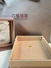 六福珠寶 愛(ài)心黃金耳釘光影金(單只)足金碎碎冰耳釘 總重約0.28克 曬單實(shí)拍圖