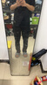 名創(chuàng  )優(yōu)品（MINISO）褲子男春秋季新款寬松直筒闊腿運動(dòng)長(cháng)褲男生美式垂感潮流休閑褲男 黑色(純色) L /175 (不起球 不褪色) 曬單實(shí)拍圖