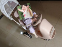 bebehaha搖搖樂(lè )嬰兒推車(chē)搖一搖遛娃神器二合一兒童手推車(chē)1-5歲英倫粉-帶篷 曬單實(shí)拍圖