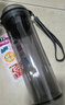 特百惠（Tupperware）晶彩MAX塑料杯600ml 男女士學(xué)生夏季運動(dòng)水杯子戶(hù)外大容量 酷炫黑 曬單實(shí)拍圖