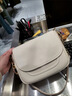 塔馳密司法國感時(shí)尚馬鞍包女新款小眾百搭單肩斜挎包包冬季 象牙白 曬單實(shí)拍圖