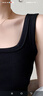 都市麗人吊帶背心女夏季薄款打底遮副乳方領(lǐng)顯瘦內搭可外穿上衣無(wú)袖t恤 曬單實(shí)拍圖